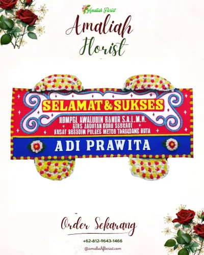 Karangan Bunga Ucapan Selamat di Mawa