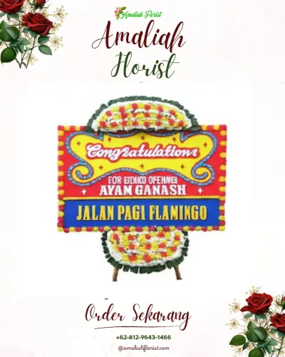 Bunga Papan Congratulation di Mawa